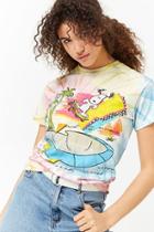 Forever21 Snoopy Graphic Tie-dye Tee