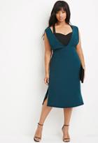 Forever21 Plus Deep-v Midi Dress