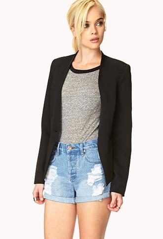 Forever21 Ripped Denim Shorts Denim 29