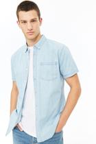 Forever21 Fitted Chambray Button-up Shirt
