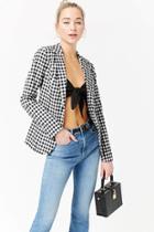 Forever21 Gingham Button-front Blazer