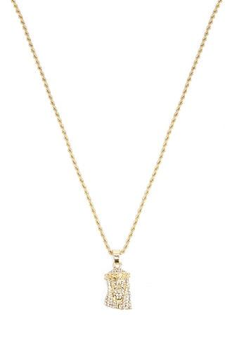 Forever21 Men Jesus Pendant Necklace