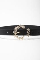 Forever21 Faux Leather Star-buckle Waist Belt