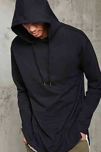 21 Men Men's  Longline Hoodie Tee