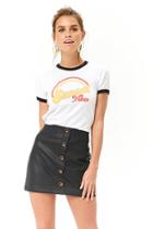 Forever21 Faux Leather A-line Mini Skirt