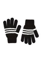 Forever21 Fuzzy Striped Gloves