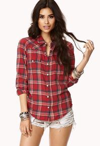 Forever21 Rustic Plaid Shirt