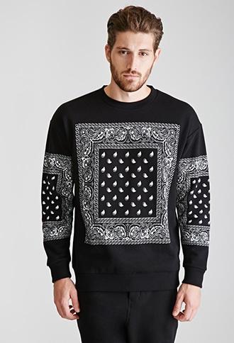 Forever21 Bandana Print Sweatshirt