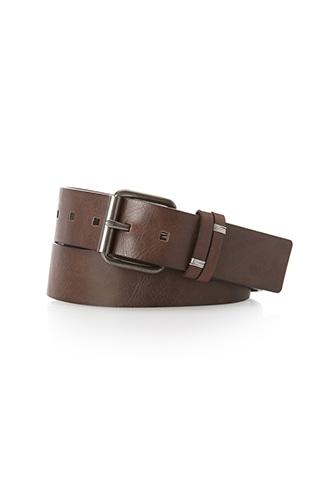 Forever21 Men Metal-trimmed Belt