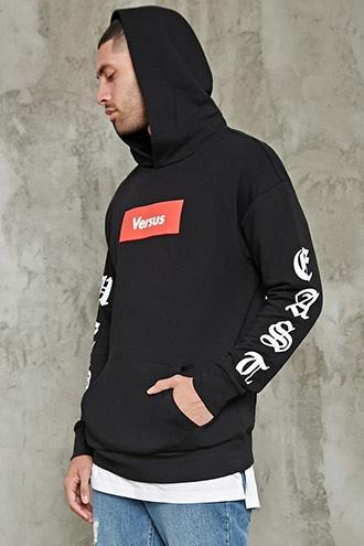 Forever21 East Versus West Graphic Hoodie