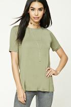 Forever21 Lace-up Back Top