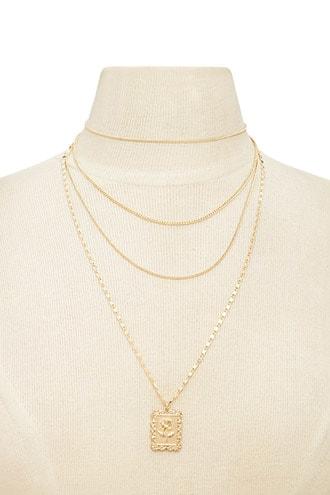 Forever21 Layered Pendant Necklace Set