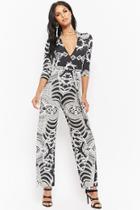 Forever21 Baroque Collared Jumpsuit