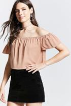 Forever21 Contemporary Flowy Crop Top