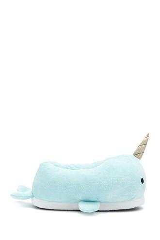 Forever21 Narwhal Whale Indoor Slippers