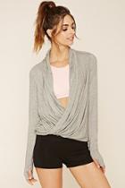 Forever21 Women's  Active Surplice Pullover