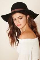 Forever21 Faux Suede Banded Wool Hat