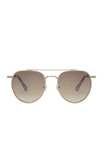 Forever21 Men Flat Lens Aviator Sunglasses