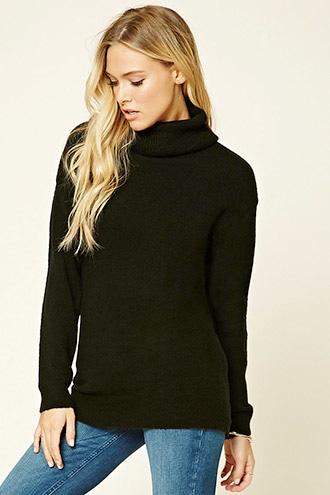 Forever21 Contemporary Cowl Neck Sweater