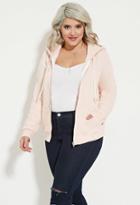 Forever21 Plus Women's  Blossom Plus Size Zip-up Hoodie