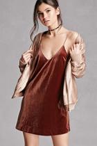 Forever21 Velvet V-neck Slip Dress