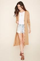 Forever21 Women's  Buttoned Duster Cardigan