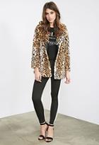 Forever21 Leopard Faux Fur Coat