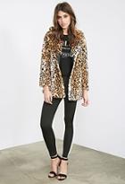 Forever21 Leopard Faux Fur Coat