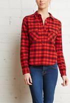 Forever21 Tartan Plaid Popover Shirt