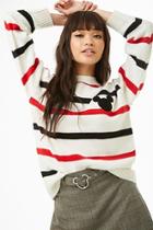 Forever21 Striped Mickey Mouse Sweater
