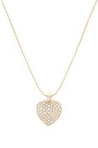 Forever21 Rhinestone Heart Pendant Necklace