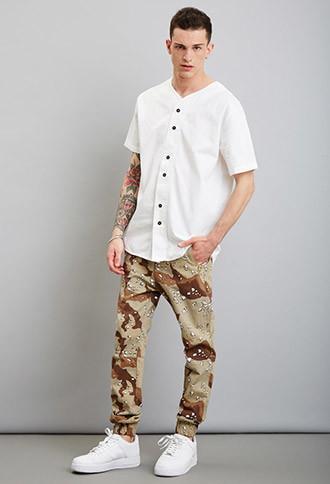 21 Men Reason Desert Camo Joggers