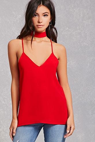 Forever21 Choker Neck Cutout Top