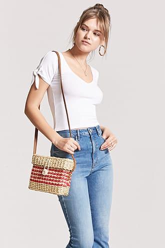 Forever21 Ribbed Knotted-sleeve Top