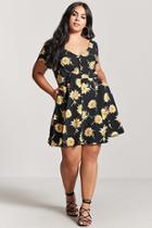 Forever21 Plus Size Sunflower Print Dress