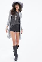 Forever21 Heathered Ribbed-knit Cardigan