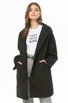 Forever21 Drop-shoulder Button-front Coat