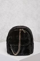 Forever21 Faux Fur & Chain Mini Backpack