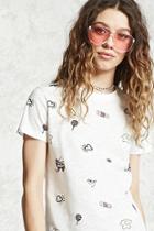 Forever21 Bandaid Heart Print Tee