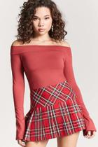 Forever21 Bardot Long Sleeve Top