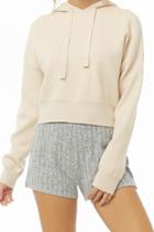 Forever21 Brushed Ribbed-trim Hoodie