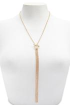 Forever21 Multi-strand Lariat Drop Necklace