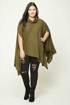 Forever21 Plus Size Cowl Neck Poncho