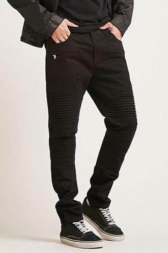 Forever21 Zip-front Moto Pants