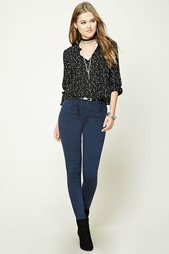 Forever21 Mid Rise Push-up Jean