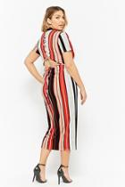 Forever21 Plus Size Striped Lace-up Back Dress