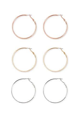 Forever21 Metal-tone Hoop Earring Set
