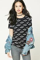 Forever21 Women's  Planet Graphic Tee