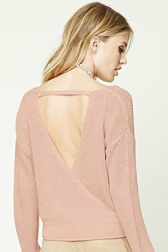 Forever21 Surplice Sweater