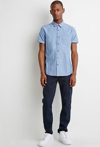 21 Men Men's  Classic Chino Pants (navy)